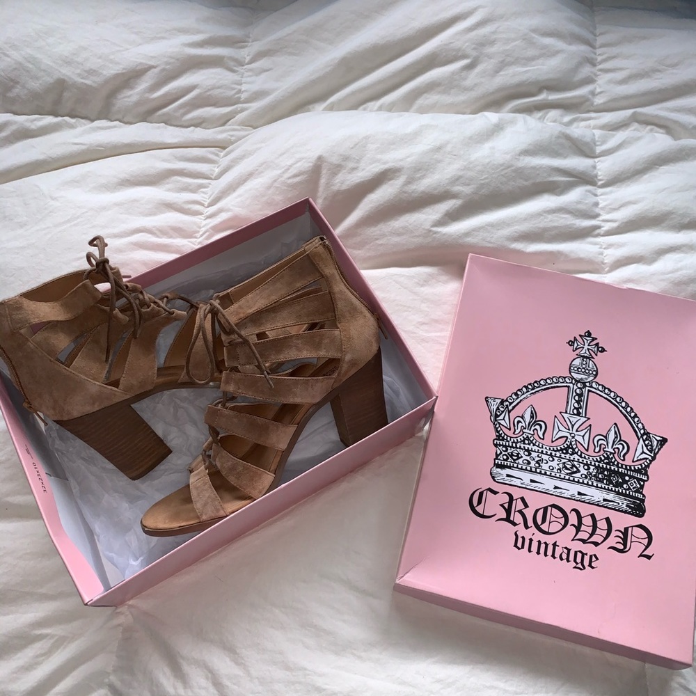 Brown Suede Sandals